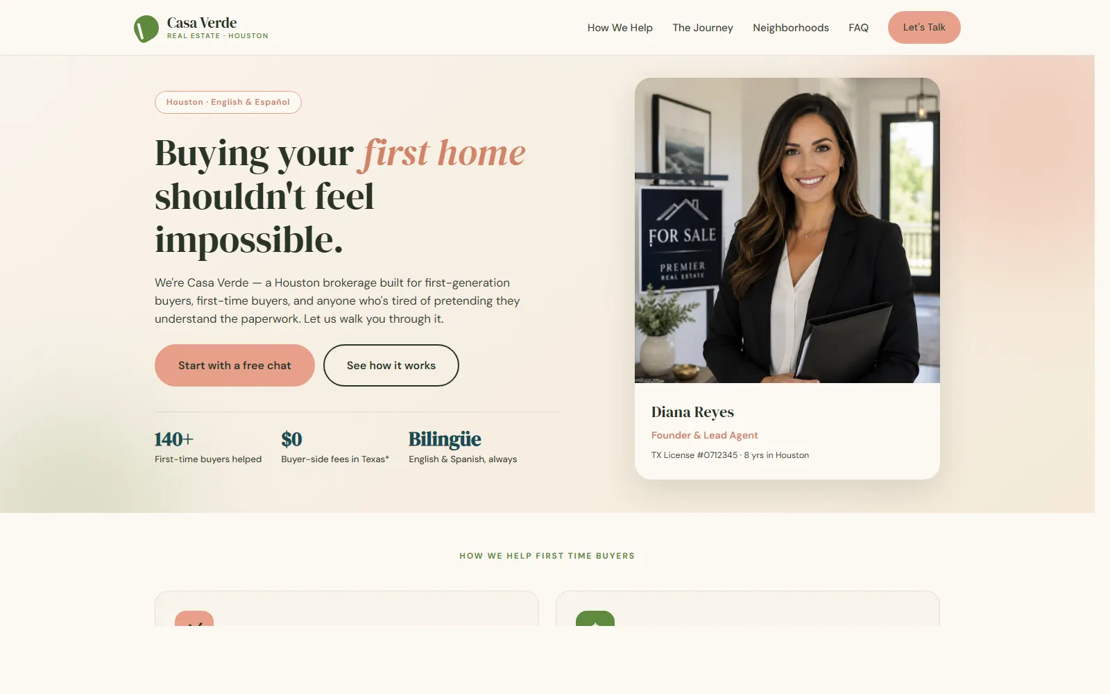 Casa Verde Realty Houston website