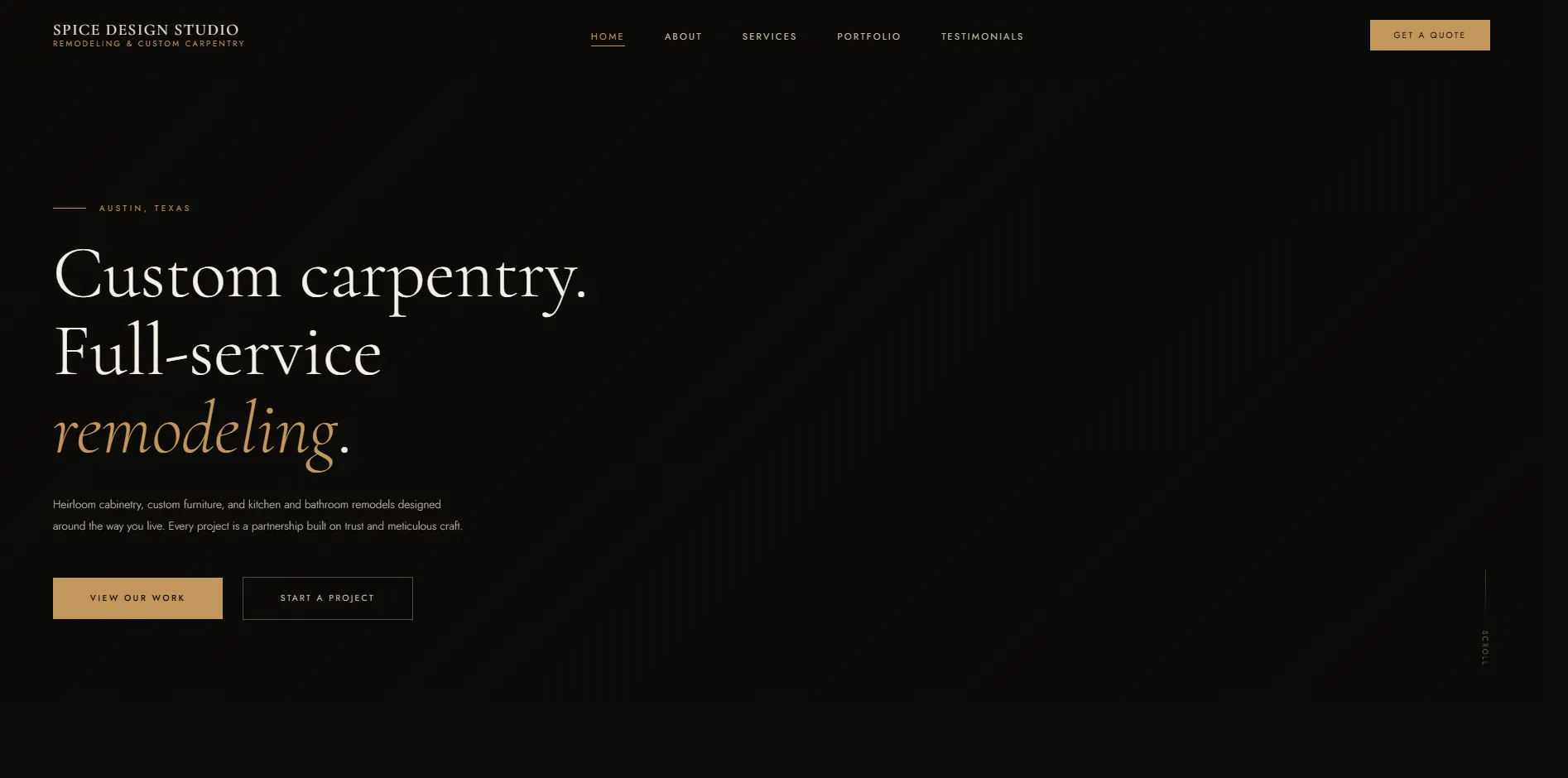 Spice Design Studio website